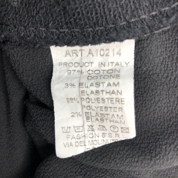 Lumina Italy Black Sweatshirt with Pleated Back - Picture 8 of 8